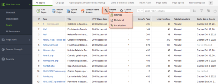 You can easily generate a sitemap and a robots.txt file in WebSite Auditor