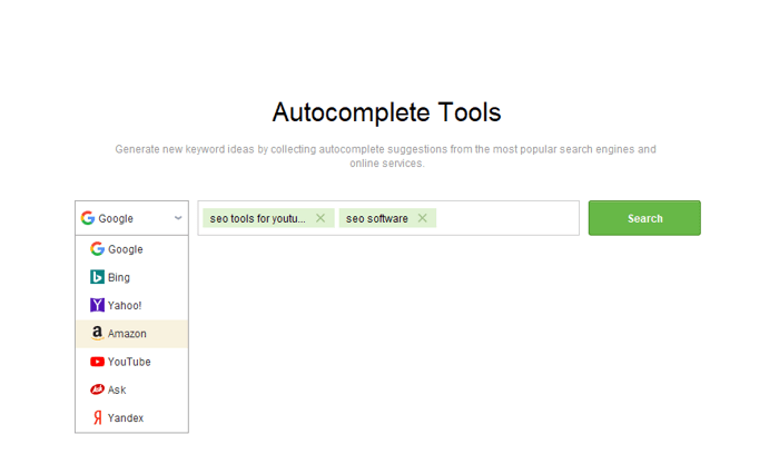 Google Autocomplete-tool