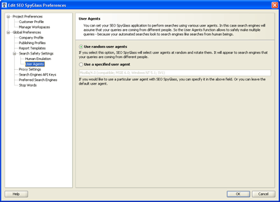 SEO SpyGlass - Random User Agents