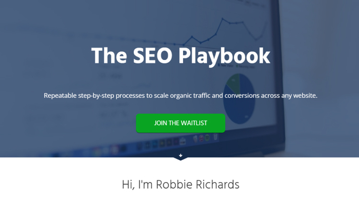 SEO Playbook homepage