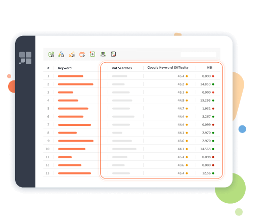 Métrica de eficácia de palavras-chave (KEI) no verificador de dificuldade de palavras-chave do Rank Tracker