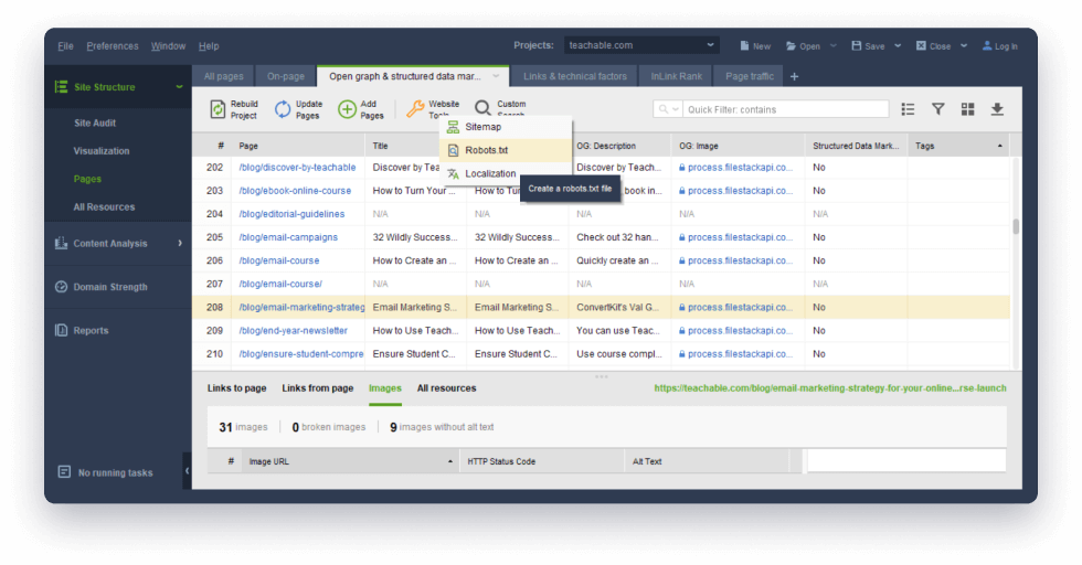 Générez des plans de site et des robots.txt avec des outils de site Web pour les webmasters