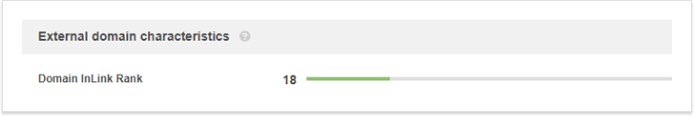 Domain InLink Rank shows if the expired domain had a good backlink profile