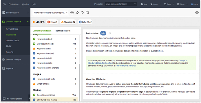 Checking your website structured markup