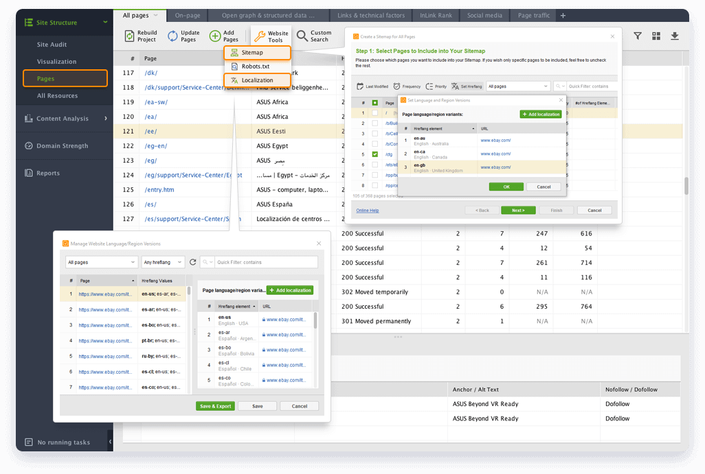 Implement hreglangs in your XML Sitemap