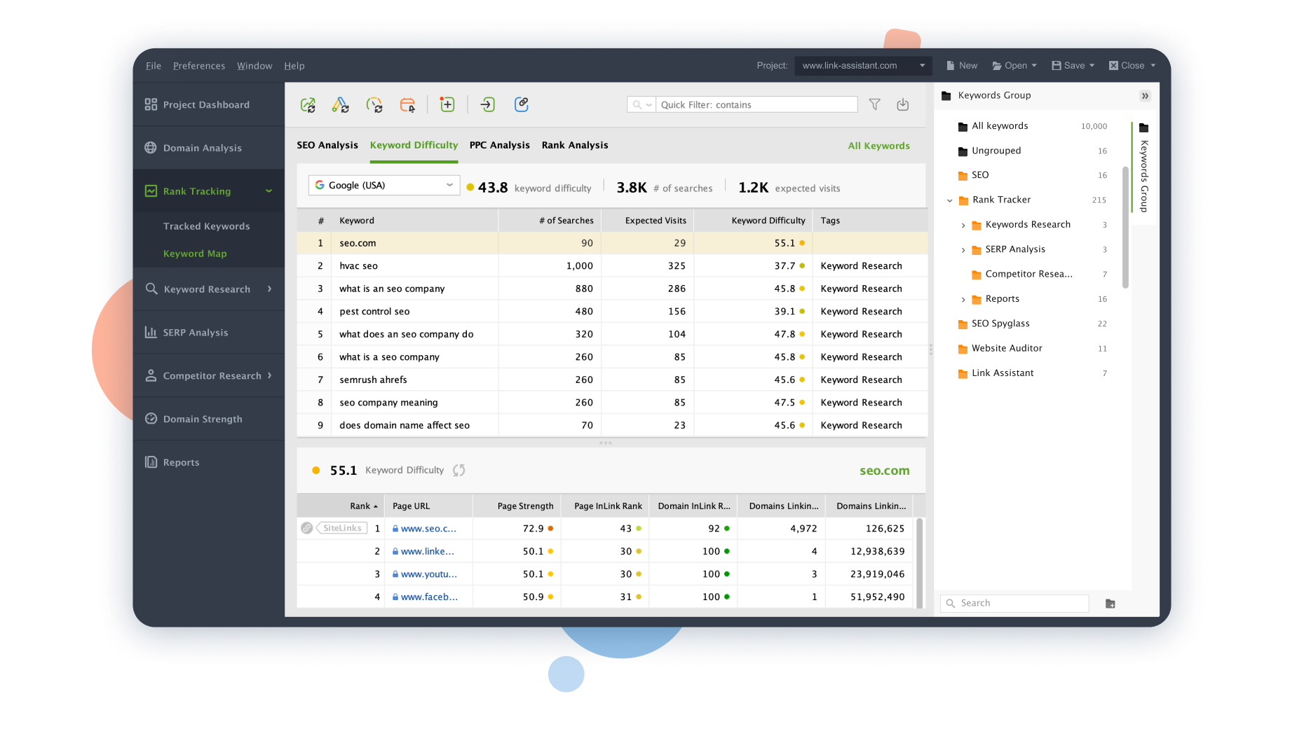 Keyword mapping tool for SEO campaings and content planning